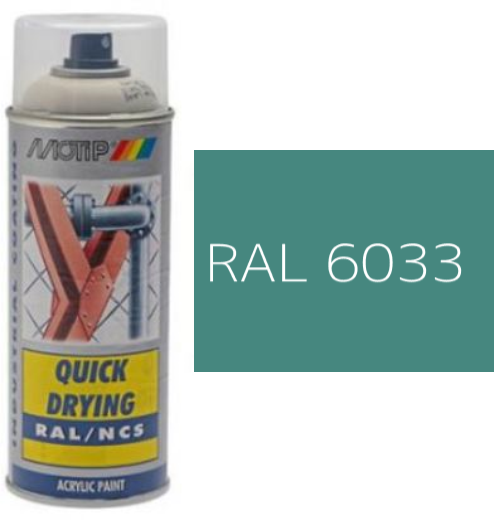 MOTIP® Aerosol Spray Colour Gloss RAL 6033 – 400ml