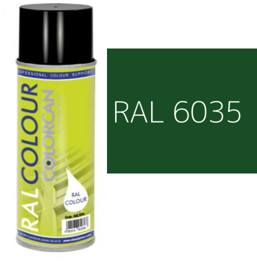 RAL 6035 Pearl Green Matt (10% Gloss) Aerosol Spray Paint 400ml