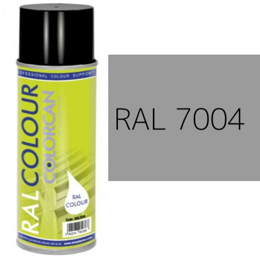 RAL 7004 Signal Grey Matt (10% Gloss) Aerosol Spray Paint 400ml