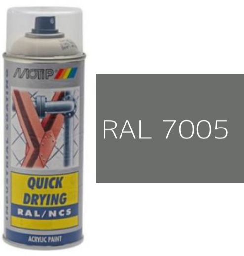 MOTIP® Aerosol Spray Colour Gloss RAL 7005 – 400ml