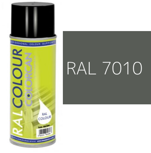 RAL 7010 Tarpaulin Grey Matt (10% Gloss) Aerosol Spray Paint 400ml