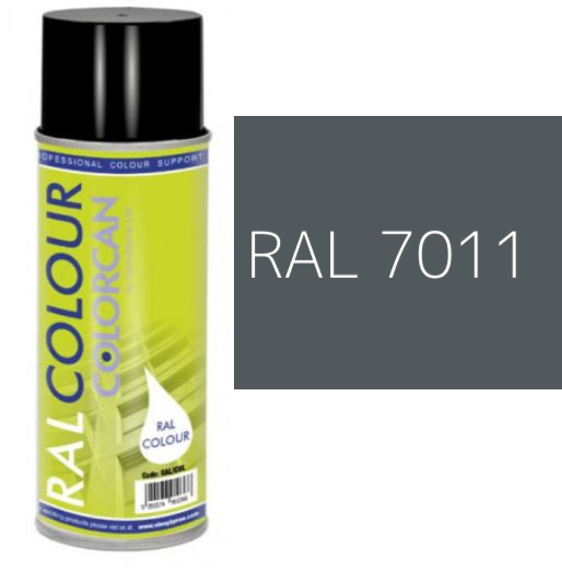 RAL 7011 Iron Grey Matt (10% Gloss) Aerosol Spray Paint 400ml