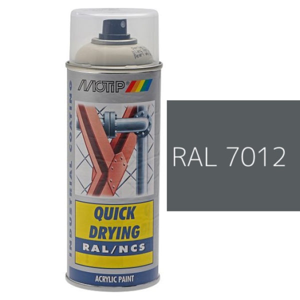 MOTIP® Aerosol Spray Colour Gloss RAL 7012 – 400ml