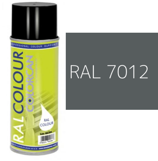 RAL 7012 Basalt Grey Matt (10% Gloss) Aerosol Spray Paint 400ml