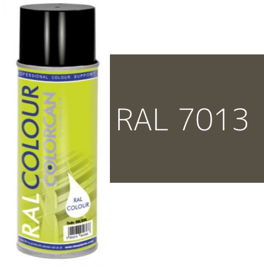 RAL 7013 Brown Grey Matt (10% Gloss) Aerosol Spray Paint 400ml