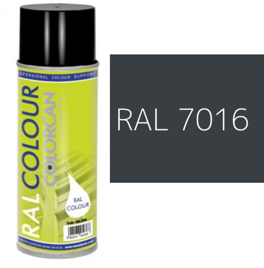 RAL 7016 Anthracite Grey Matt (10% Gloss) Aerosol Spray Paint 400ml