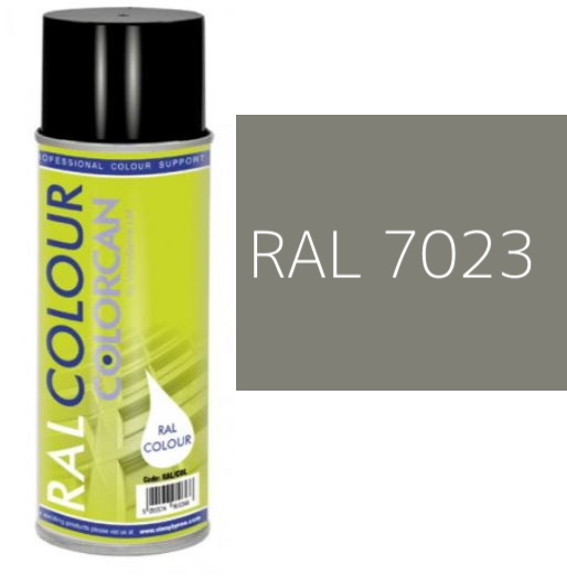 RAL 7023 Concrete Grey Matt (10% Gloss) Aerosol Spray Paint 400ml