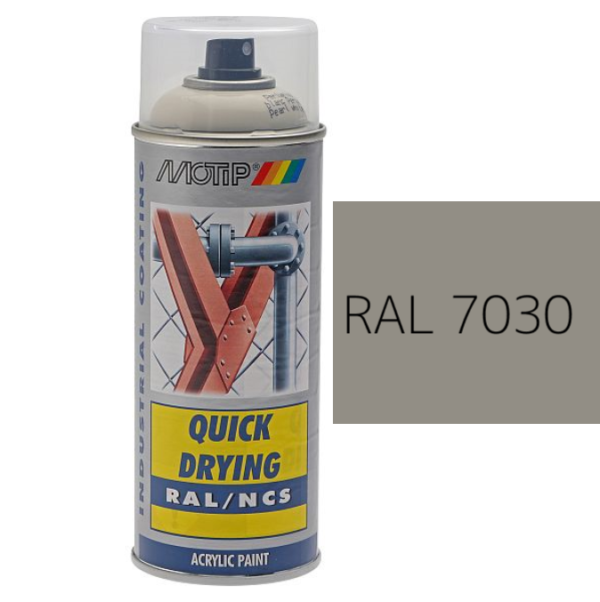 MOTIP® Aerosol Spray Colour Gloss RAL 7030 – 400ml