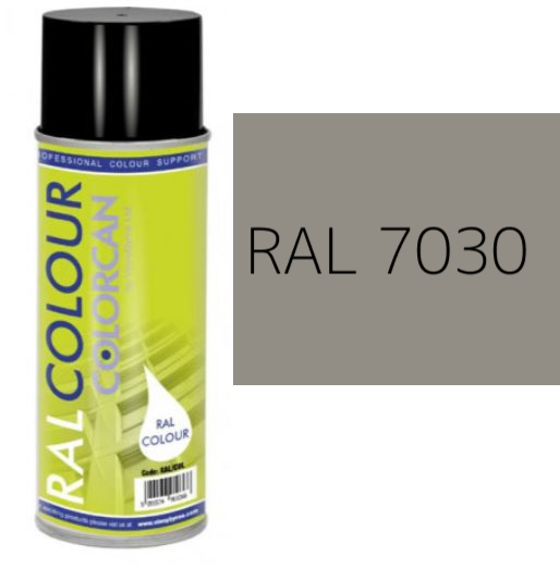 RAL 7030 Stone Grey Matt (10% Gloss) Aerosol Spray Paint 400ml