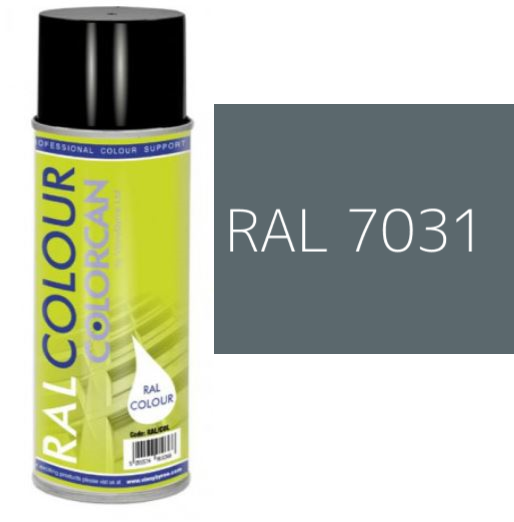 RAL 7031 Blue Grey Matt (10% Gloss) Aerosol Spray Paint 400ml