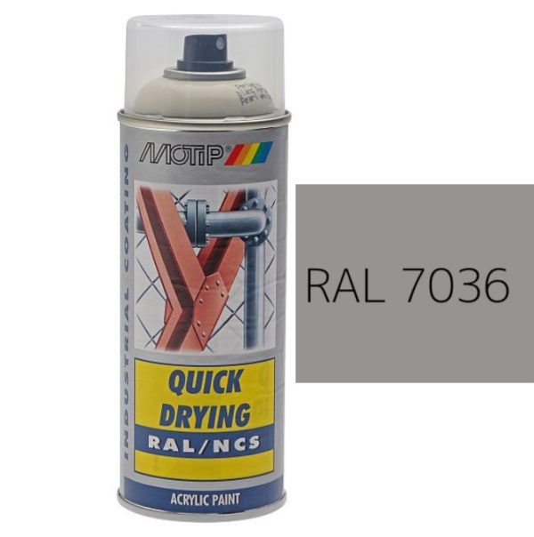 MOTIP® Aerosol Spray Colour Gloss RAL 7036 – 400ml