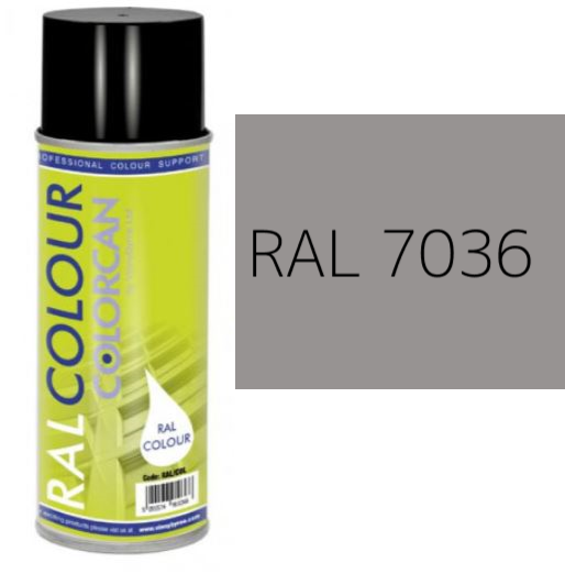 RAL 7036 Platinum Grey Matt (10% Gloss) Aerosol Spray Paint 400ml