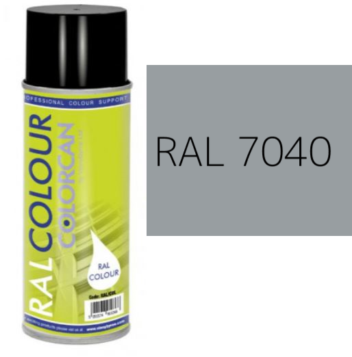 RAL 7040 Window Grey Matt (10% Gloss) Aerosol Spray Paint 400ml