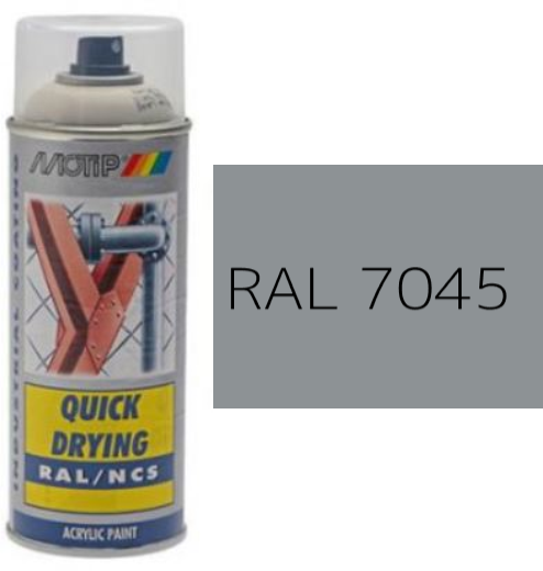 MOTIP® Aerosol Spray Colour Gloss RAL 7045 – 400ml