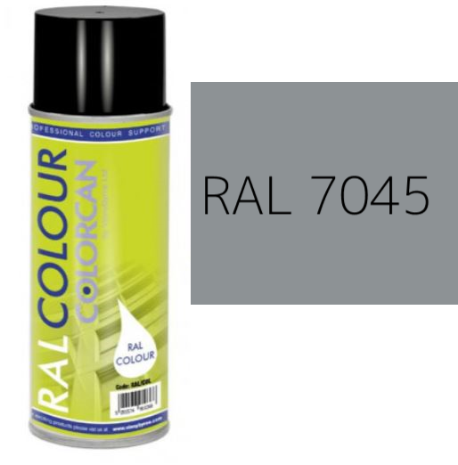 RAL 7045 Telegrey 1 Satin (30% Gloss) Aerosol Spray Paint 400ml