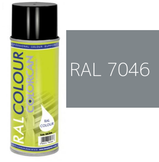 RAL 7046 Telegrey 2 Matt (10% Gloss) Aerosol Spray Paint 400ml