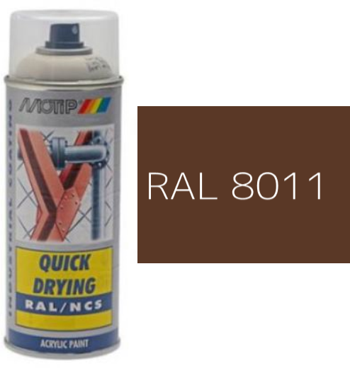 MOTIP® Aerosol Spray Colour Gloss RAL 8011 – 400ml