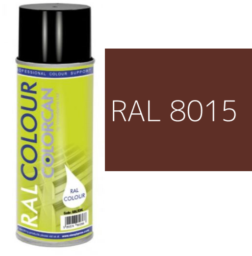 RAL 8015 Chestnut Brown Matt (10% Gloss) Aerosol Spray Paint 400ml