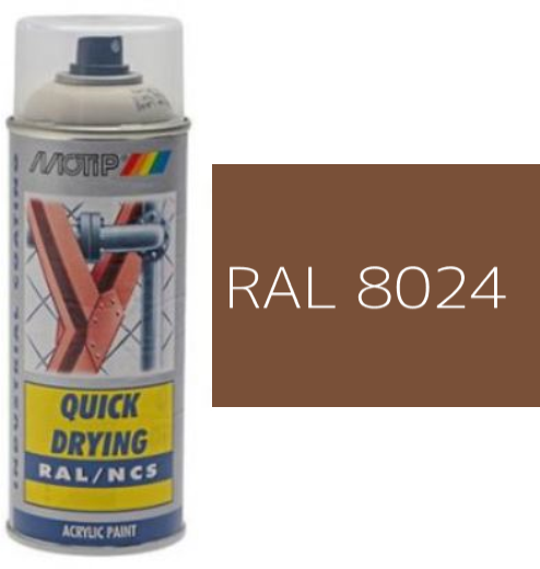 MOTIP® Aerosol Spray Colour Gloss RAL 8024 – 400ml