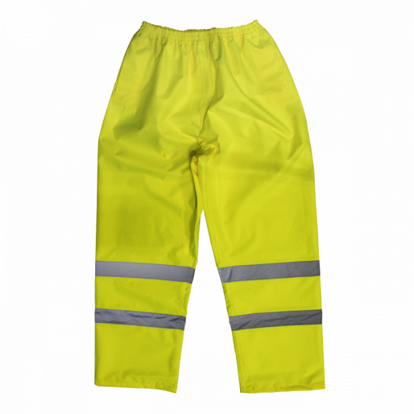 Hi-Vis Yellow Waterproof Trousers – XX-Large