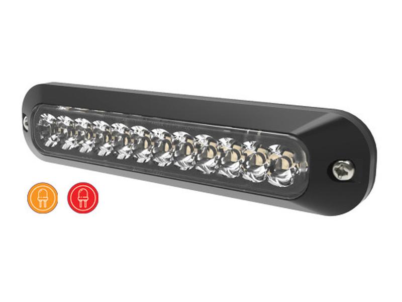 Directional Hazard LED Amber / Red 158mm 12-24V
