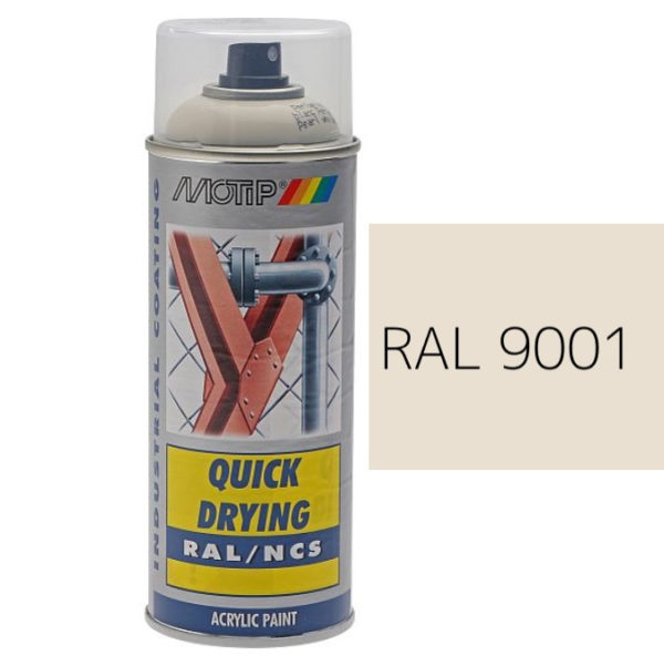 MOTIP® Aerosol Spray Colour Gloss RAL 9001 – 400ml