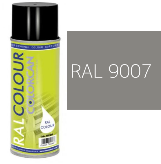 RAL 9007 Grey Aluminium Matt (10% Gloss) Aerosol Spray Paint 400ml