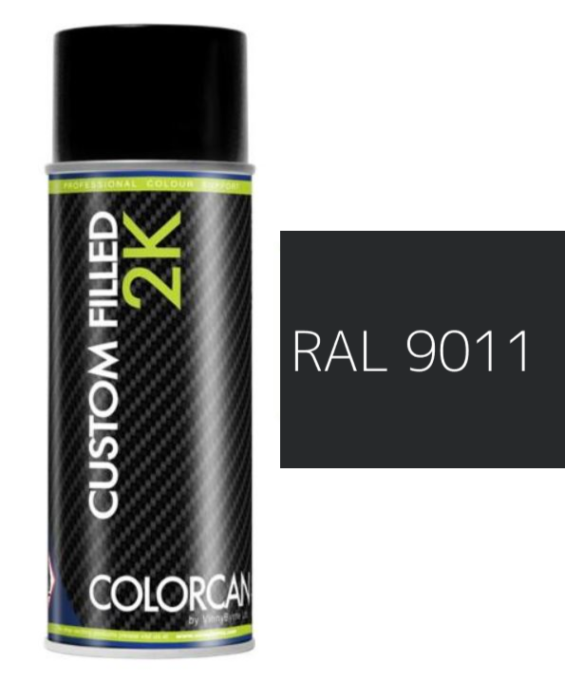 COLORCAN® 2K Aerosol Spray Paint – RAL 9011