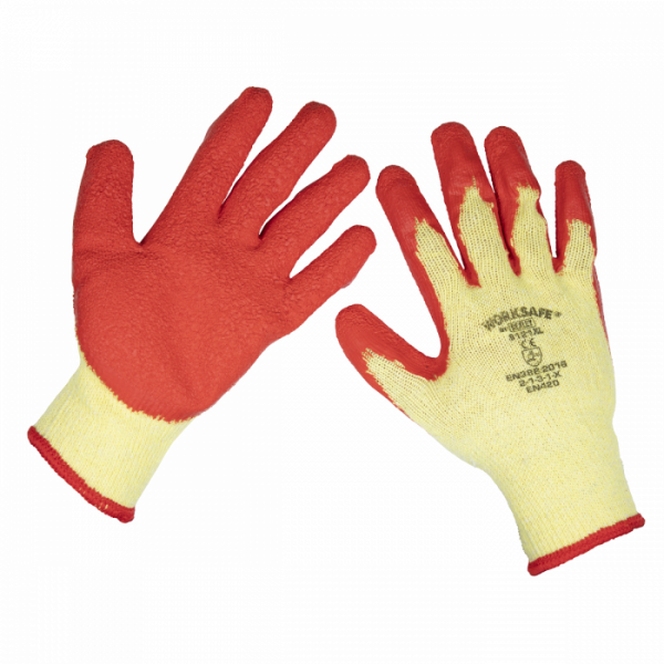 Super Grip Knitted Gloves Latex Palm (X-Large) – Pack of 12 Pairs