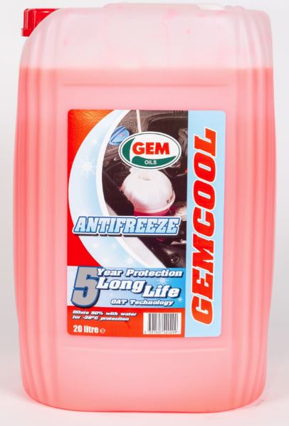 GEM ANTIFREEZE 5YEAR PINK 20LTR