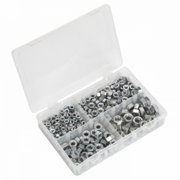 Steel Nut Assortment 320pc 1 / 4″-1 / 2″UNC