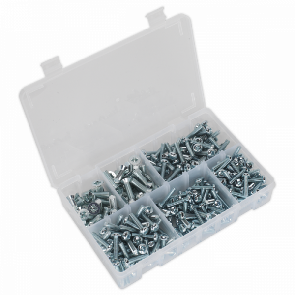 Machine (Body) Screw Assortment 264pc M5-M8 Countersunk & Pan Head Pozi – Metric