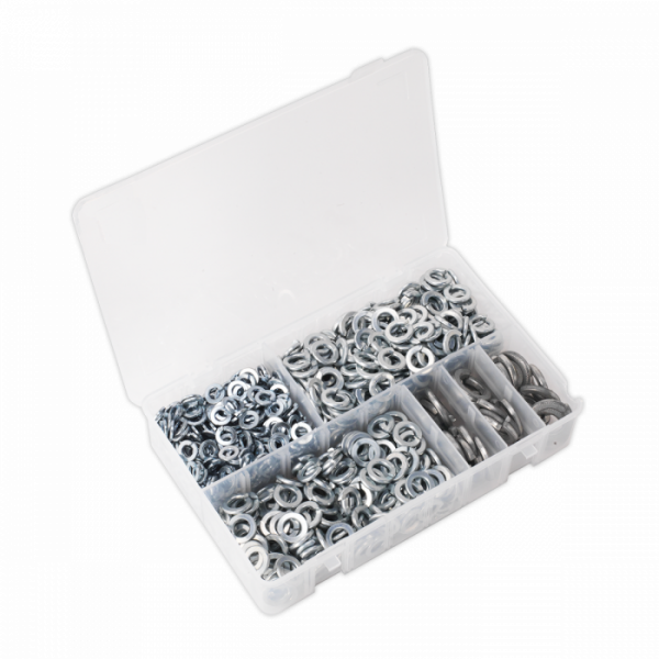 Spring Washer Assortment 1010pc DIN 127B M6-M16 Metric Zinc