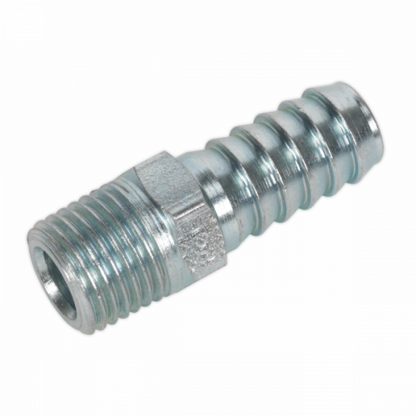 Screwed Tailpiece Male 1 / 4″BSPT – 3 / 8″ Hose Pack of 5