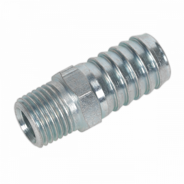 Screwed Tailpiece Male 1 / 4″BSPT – 1 / 2″ Hose Pack of 5