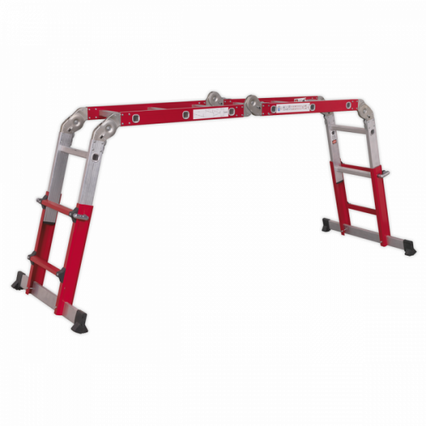 Aluminium Multipurpose Ladder EN 131 Adjustable Height