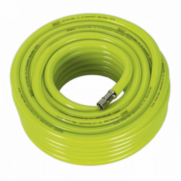 Air Hose High-Visibility 20m x Ø10mm with 1 / 4″BSP Unions