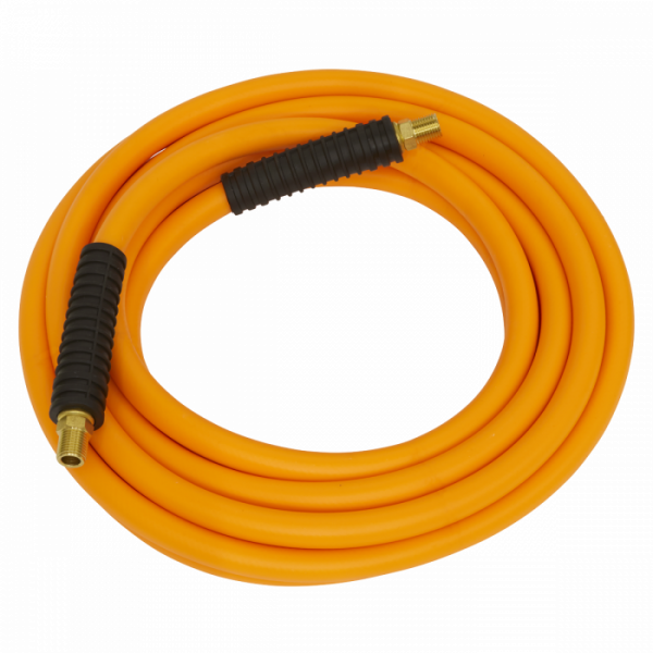 Air Hose 15m x Ø8mm Hybrid High-Visibility with 1 / 4″BSP Unions