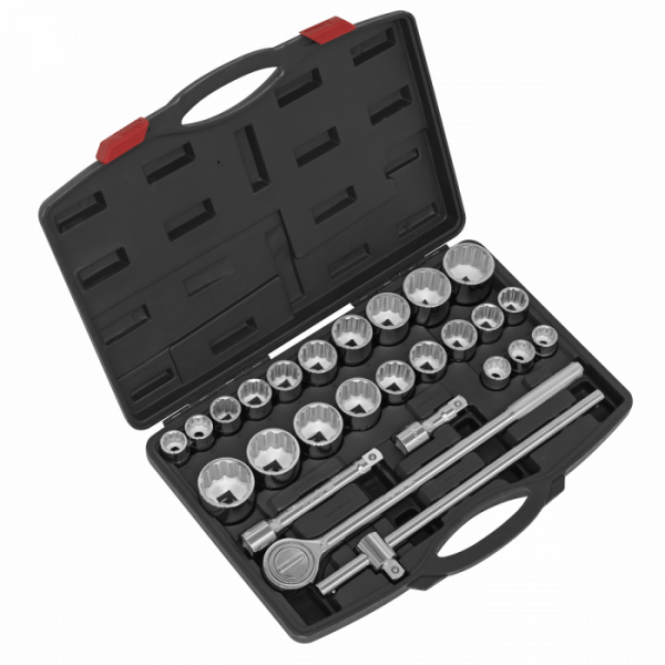 Socket Set 26pc 3 / 4″Sq Drive 12-point WallDrive®