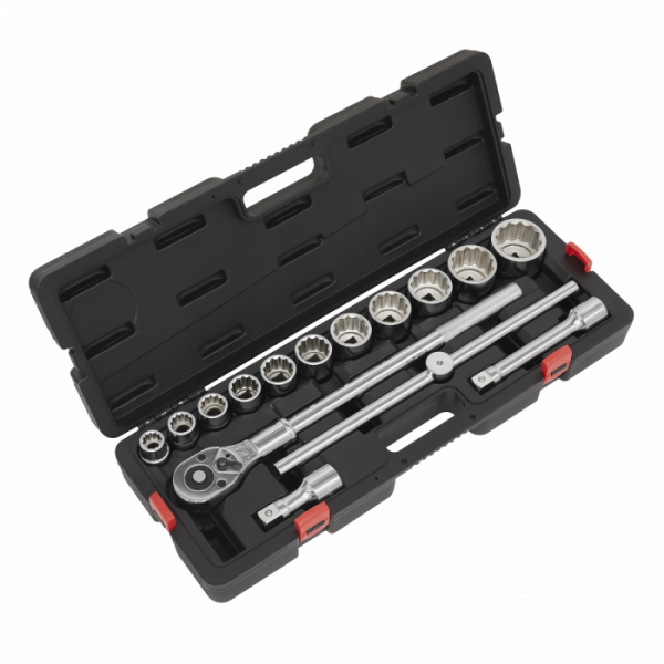 Socket Set 3 / 4″Sq Drive 12-point WallDrive® 15pc Metric