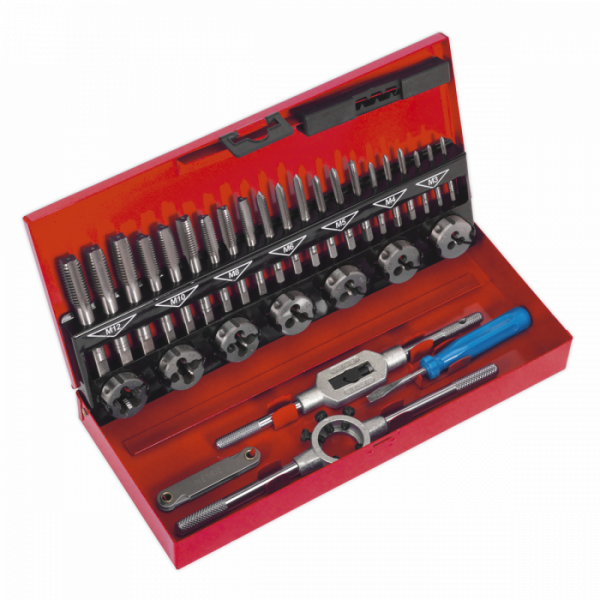 Tap & Die Set 32pc Split Dies Metric