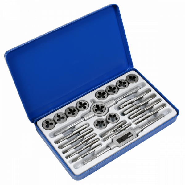 Tap & Split Die Set Imperial 24pc