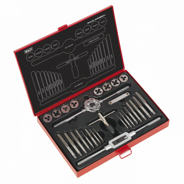 Tap & Die Set 28pc Split Dies Imperial BSW