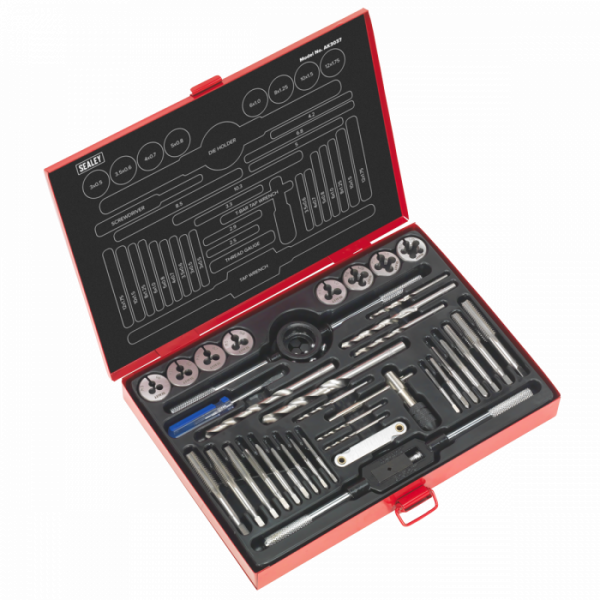 Tap & Die Set 37pc Split Dies – Metric