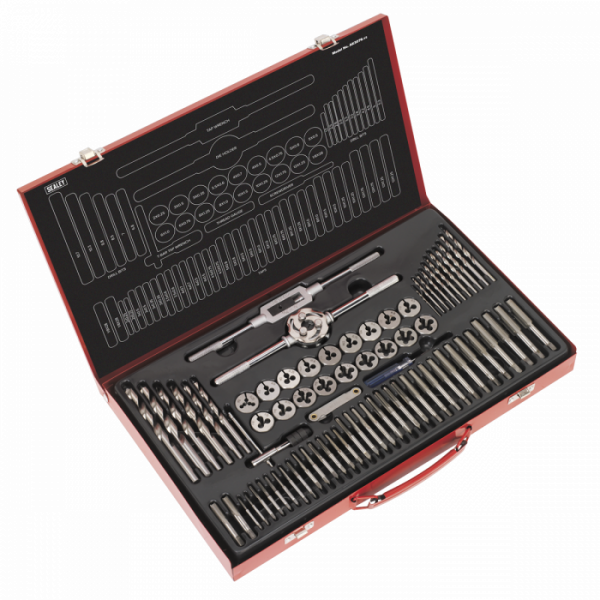 Tap & Die Set 76pc Split Dies Metric