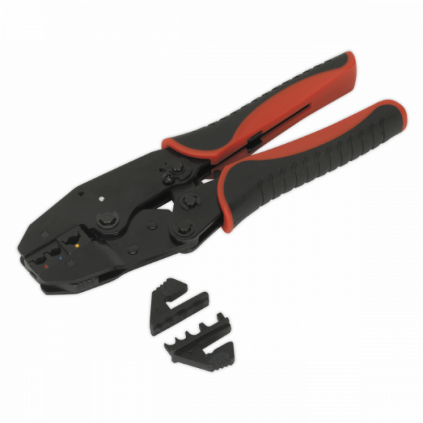 Ratchet Crimping Tool Interchangeable Jaws