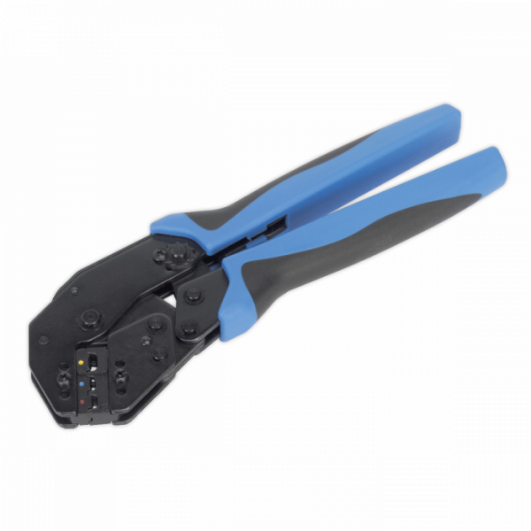 Ratchet Crimping Tool Angled Head Insulated Terminals