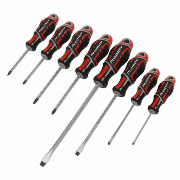 Screwdriver Set 8pc GripMAX® – Red