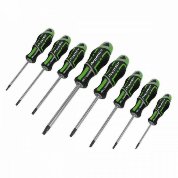 Screwdriver Set 8pc Security TRX-Star* GripMAX® – Hi-Vis Green