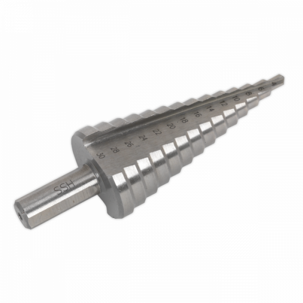 HSS M2 Step Drill Bit 4-30mm Double Flute